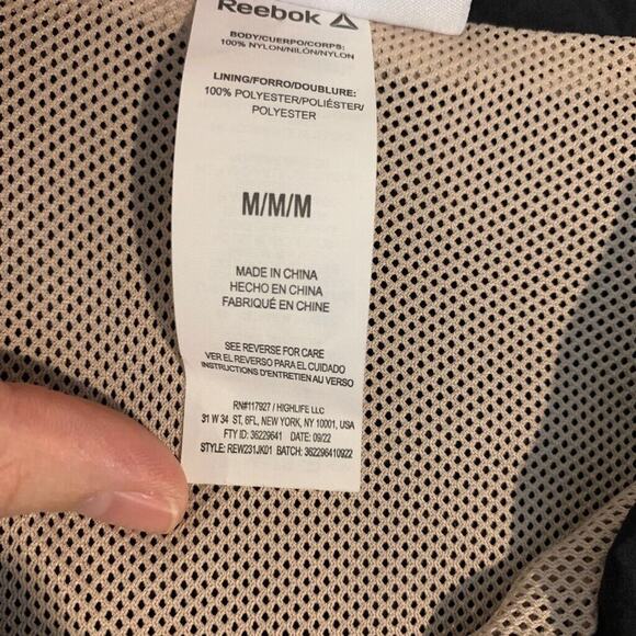 Reebok Jacket Womens M Medium Colorblock Crossfit Retro Windbreaker Zip Up Mesh - Picture 12 of 16